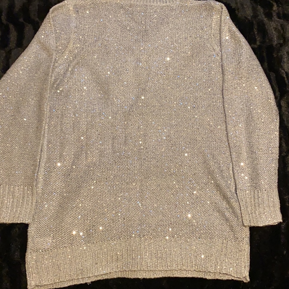 Kris Jenner Kollection Silver Sequence Sweater - image 8